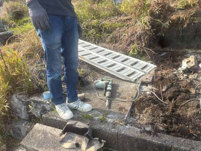 大垣市勝山北墓地　お墓じまい工事